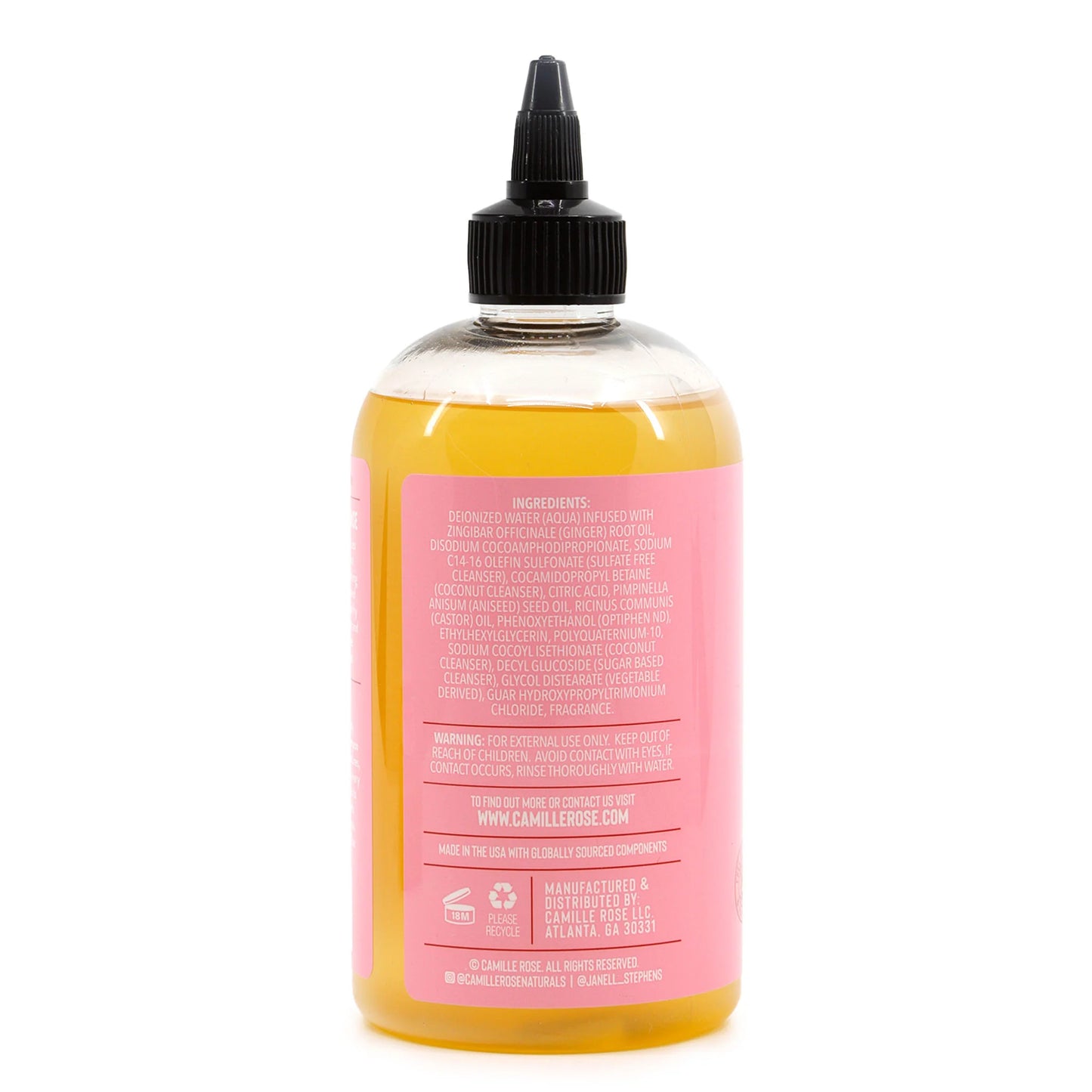 By Camille Rose
CAMILLE ROSE Sweet Ginger Cleansing Rinse (12oz)